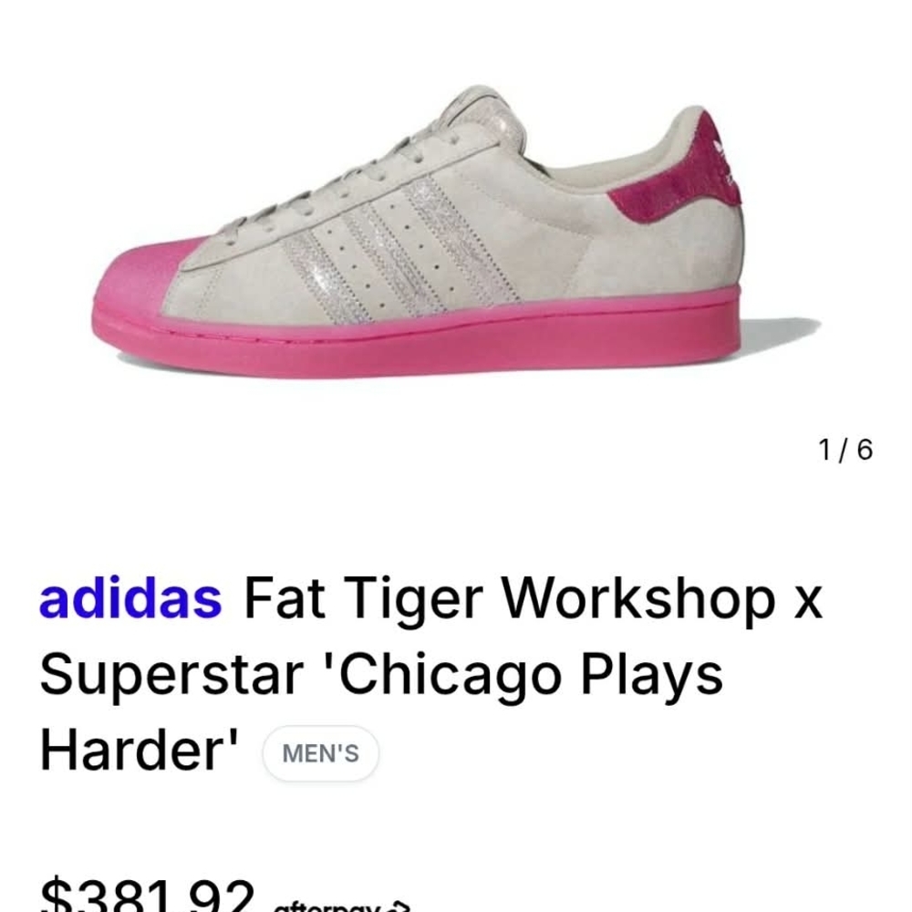 Adidas Women's Gray and Pink Superstar Sneakers